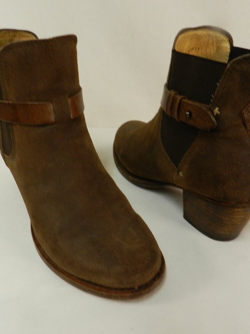 Rag & Bone Durham Goodyear Leather wedge block heel ankle boots Size Sz US 7.5